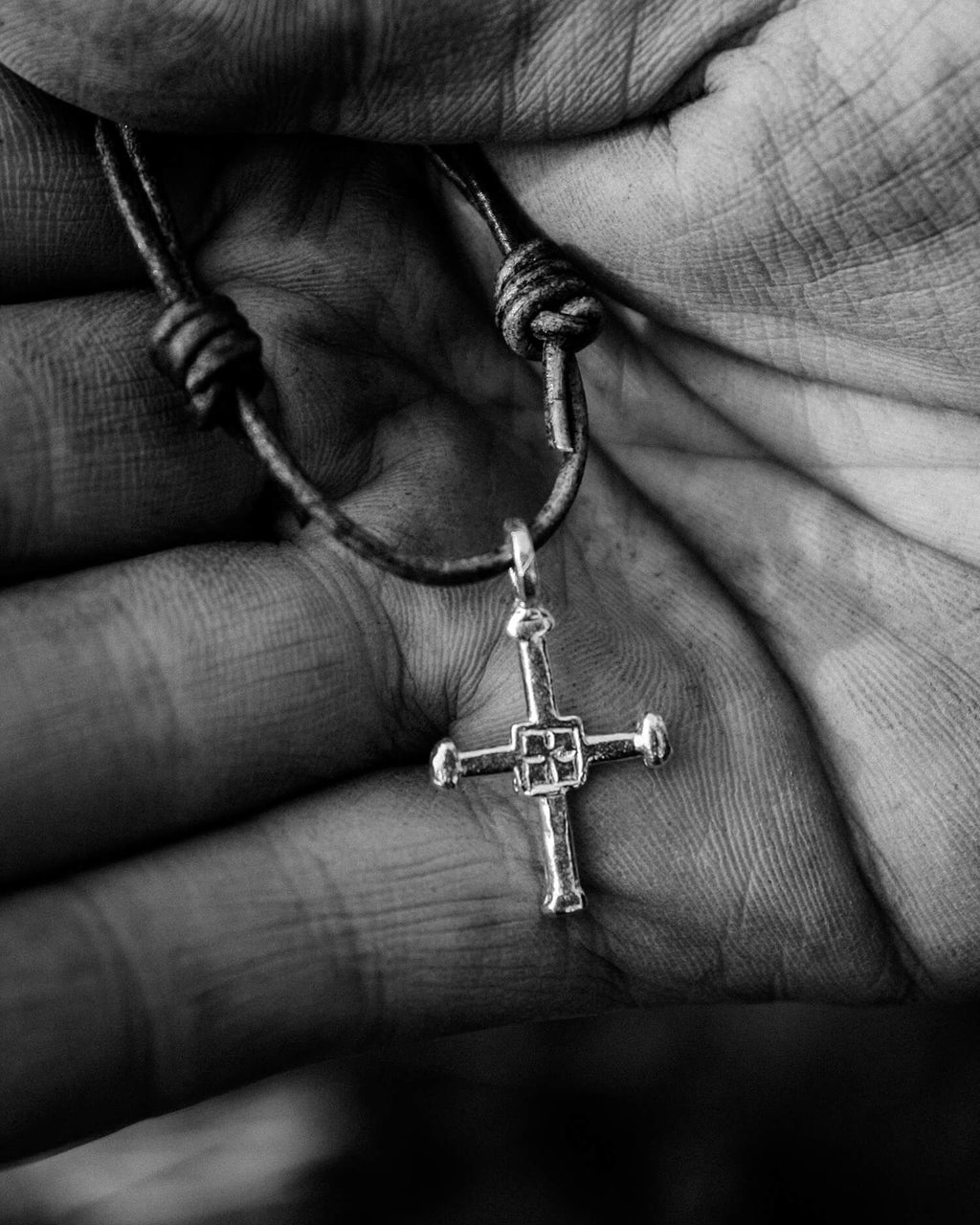WATLINGTON CROSS NECKLACE | LEATHER CORD