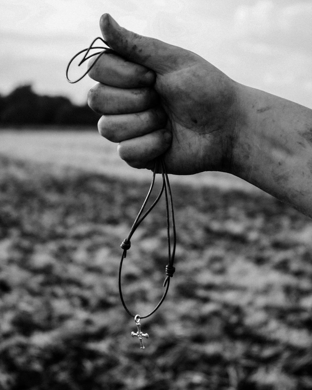 WATLINGTON CROSS NECKLACE | LEATHER CORD